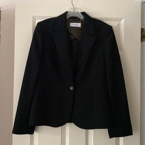 Black Calvin Klein Suit Jacket